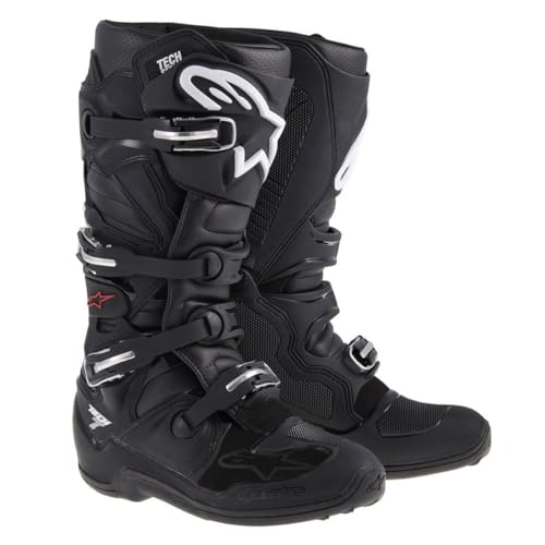 Alpinestars Men's Tech Motocross 7 Boots (Black, 10)