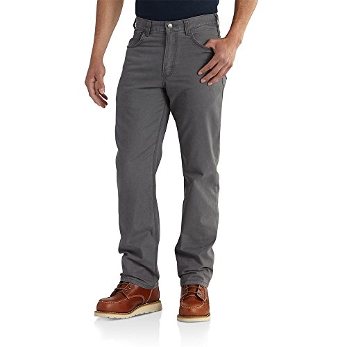 Carhartt Men's Relaxed Straight Rigby Pant, Gravel, W36 x L34