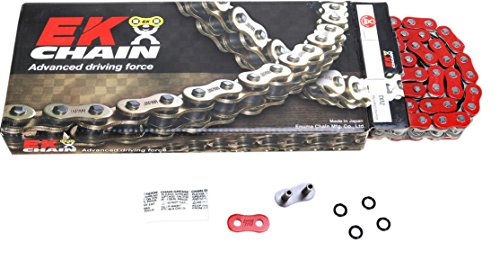 EK Motor Sport "EK Chain 530 ZVX3 Series Chain - 120 Links - Red