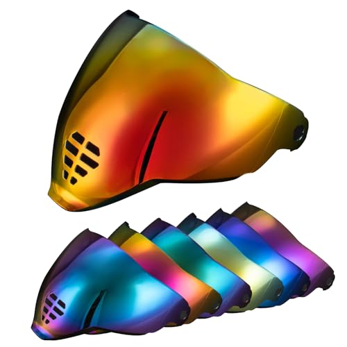PSLER IC-06 visor- Icon Airflite Face Shield Motorcycle Helmet Visor Accessories Replacement for Icon Airflite IC-06，Deep Red