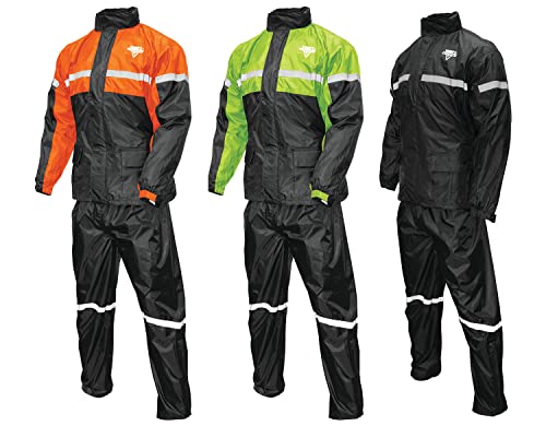 Nelson-Rigg unisex adult Motorcross-motorcycles Nelson Rigg SR 6000 ORG 03 LG Stormrider Motorcycle Rain Suit 2 Piece Orange Black LG , Orange/Black, Large US