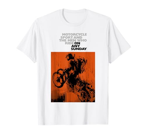 On Any Sunday 1971 Vintage Motorcycle Movie Poster T-Shirt