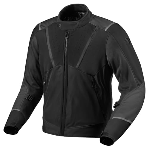 REV'IT! Men's Airwave 4 Adventure Sport Motorcycle Jacket (Black - Large)