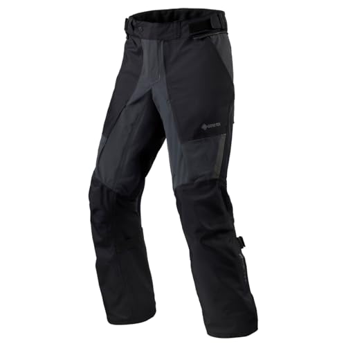 REV'IT! Men's Echelon GTX Adventure Touring Motorcycle Pants (Black/Anthracite - X-Large Tall)