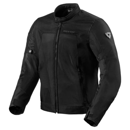 REV'IT! Men's Eclipse 2 Metropolitan Motorcycle Jacket (Black - Large)