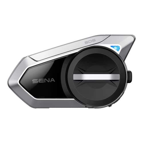 Sena 50S Motorcycle Jog Dial Communication Bluetooth Headset w/Sound by Harman Kardon Integrated Mesh Intercom System Premium Microphone & Speakers, Dual Pack