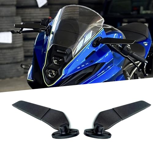 FOR GSX-8R gsx8r 2024 2025 new black motorcycle rearview mirror modified wind wing adjustable rotating rearview mirror gsx8r/s accessories