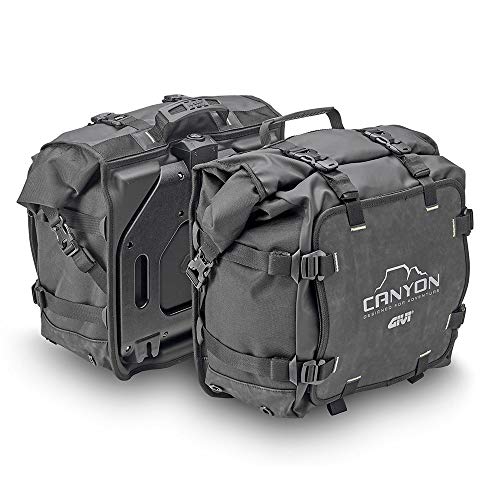 GIVI Canyon Monokey 25 Liter Water Resistant Saddlebags (Left and Right - GRT720)