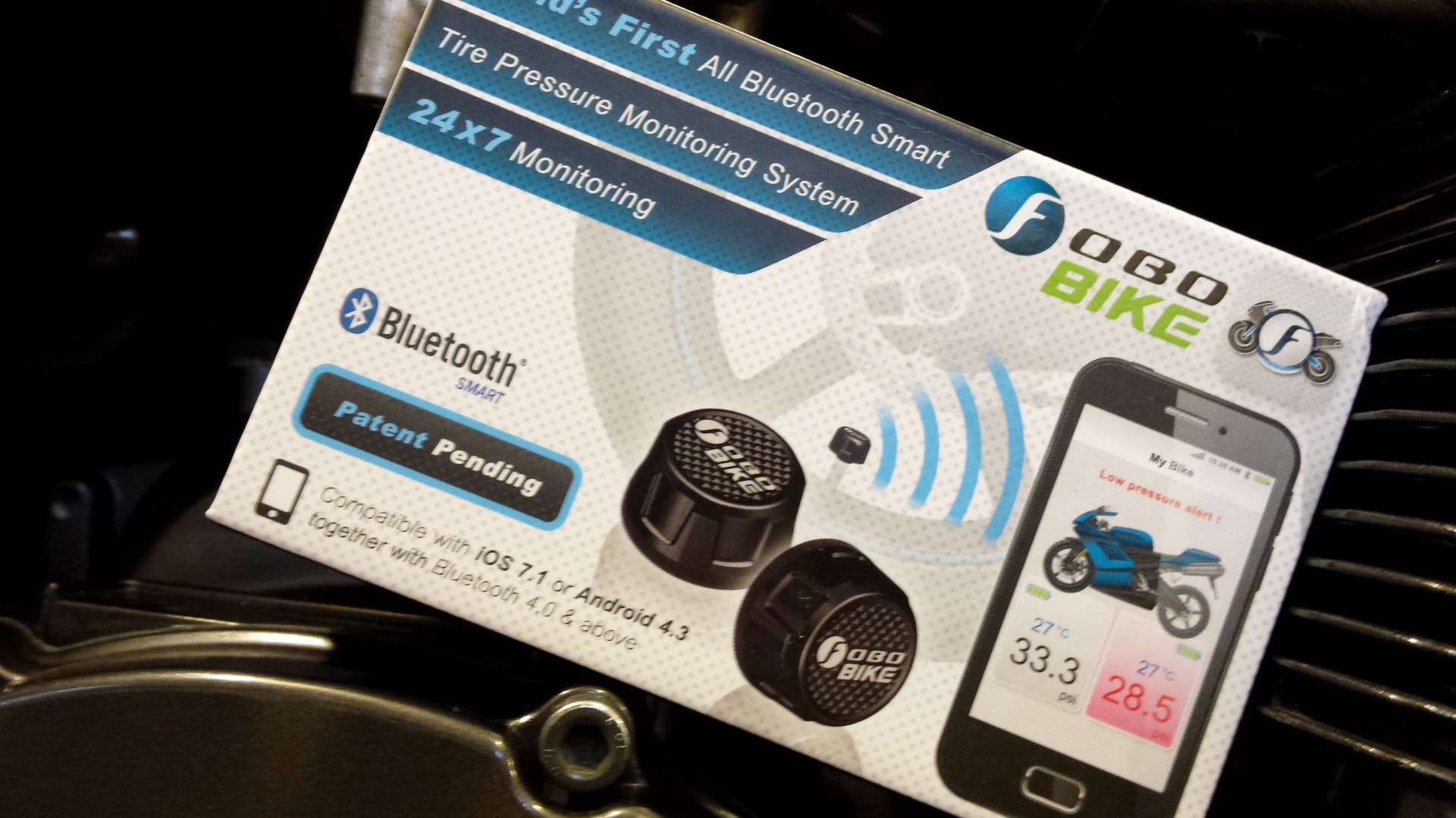Boxed Bluetooth Tire Pressure Meters