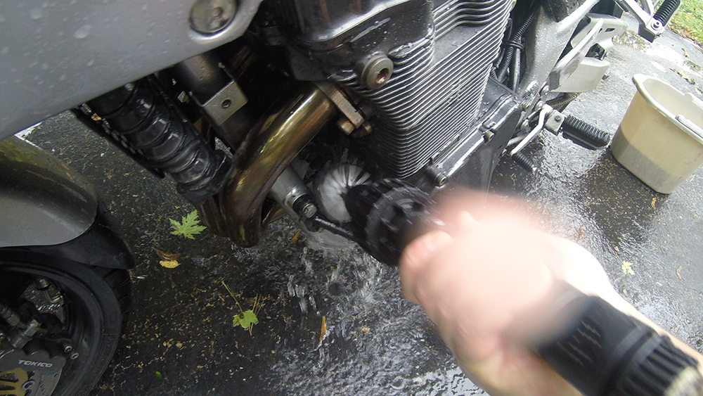 Clean Motorcycle Engine