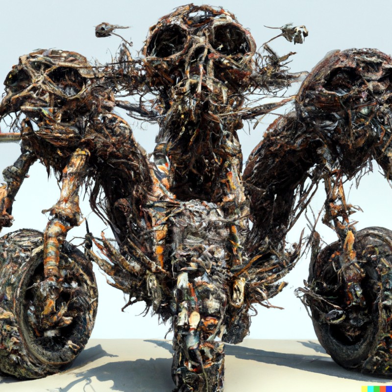 A Scary Monster That's Made Entirely of Motorcycles