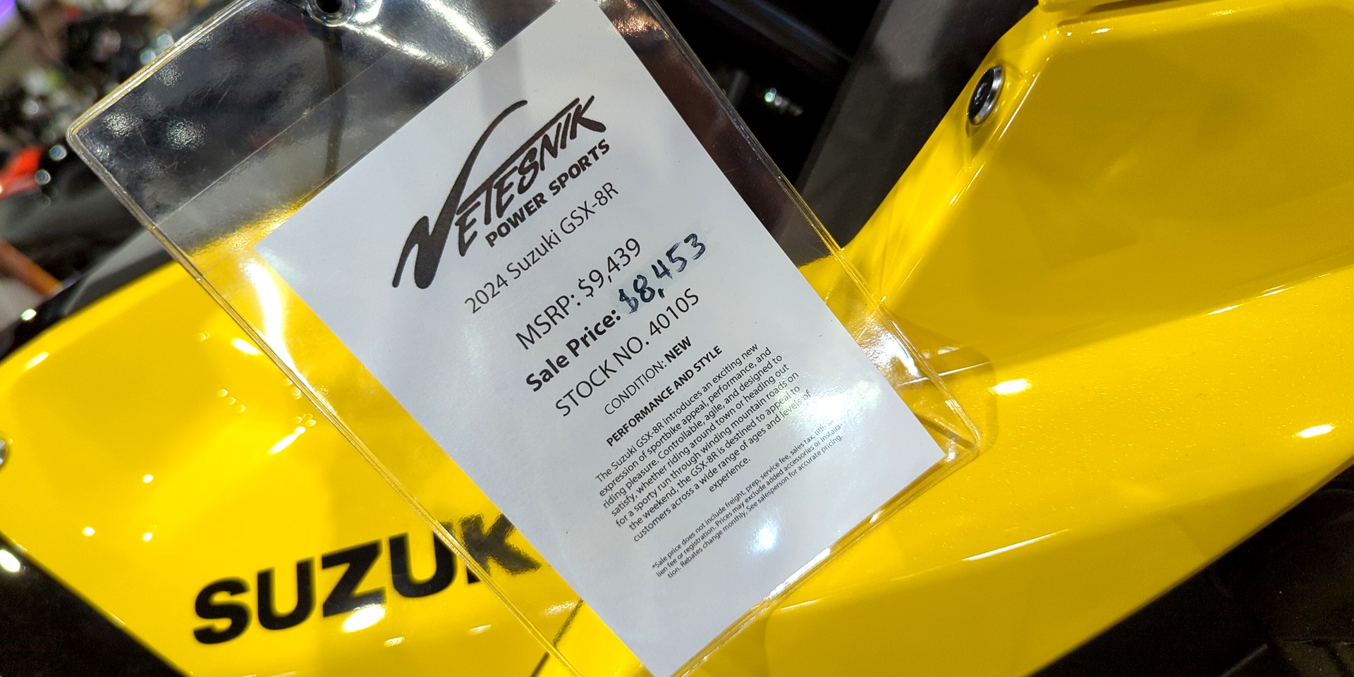 Suzuki GSX-8R Price