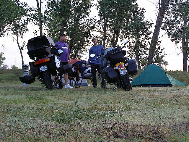 Motorcycle Camping Father-In-Law